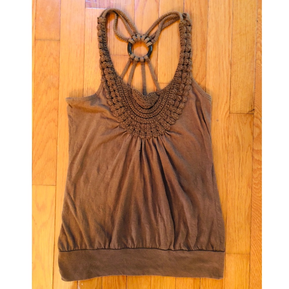 PRETTY BROWN TANK TOP